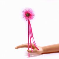 Baguette magique rose bâtons ruban fée baguettes fleur bâton pour enfants filles fête faveur