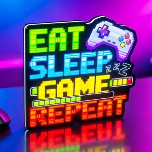 Boîte à lumière LED imprimée en 3D XinZhao, taille personnalisée, alimentée par USB, panneau publicitaire de bureau pour la décoration de salle d'e-sport - Product Image 3
