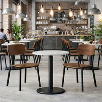 Chaise de salle à manger au design moderne, empilable, pour restaurant, extérieur, imperméable, usage commercial pour hôtel
