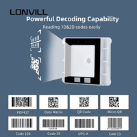Módulo Lector de Códigos de Barras de Alta Integración LONVILL USB-HID RS232, Escáner de Códigos de Barras Integrado de Alto Rendimiento para Terminales de Autoservicio