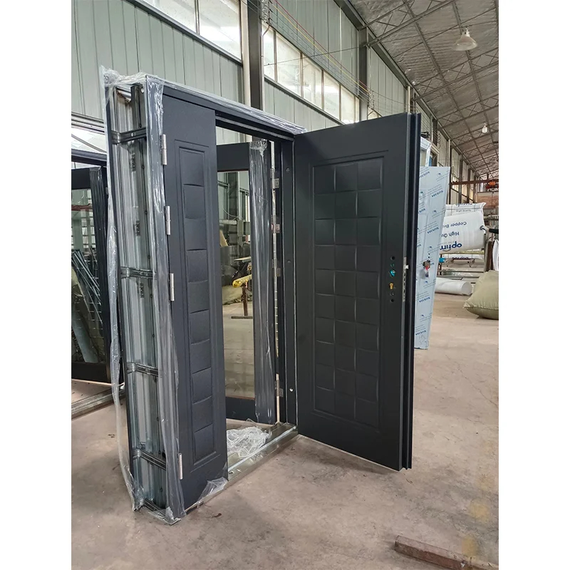 TECHTOP China Manufacturer 2024 Latest Design Composite Style Steel Security Door Insulated Iron Door