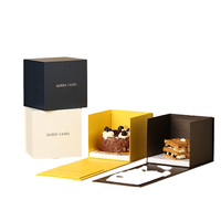 Le fabricant produit une boîte cadeau vide magnétique d'emballage de gâteau dessert écologique multifonctionnel
