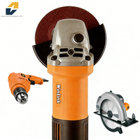Outils électriques professionnels pour l'industrie, meuleuse d'angle |   180 mm/7 pouces, 10000 tr/min, 220 V pour travaux de chantier