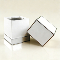 Boîte cadeau en carton rigide de luxe avec logo personnalisé en relief, fermeture magnétique, pour emballages de bougies et de flacons de parfum, vente en promotion