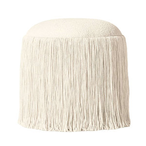 <span class=keywords><strong>Banc</strong></span> ottoman rembourré à franges <span class=keywords><strong>et</strong></span> pompons pour entrée, couloir, hall, avec siège, idéal pour changer de chaussures, en vente - Product Image 2