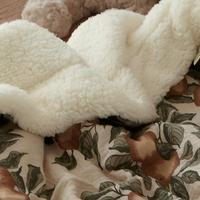 Couette pour tout-petit en coton biologique et mousseline, garnie de fibres de soja, couette pour enfant certifiée OekoTex, literie imprimée sur mesure pour la décoration de la chambre d'enfant