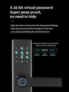 Cerradura Inteligente Wi-Fi con Seguridad por Aplicación Tuya OEM/ODM, Serie 5050, Cerradura de Embutir con Huella Dactilar y Contraseña para Puertas de Aluminio, Uso Doméstico en la Nube, S1-1T - Product Image 3