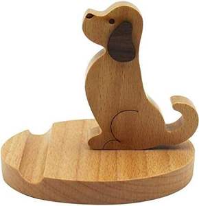 Support de téléphone portable en bois, multifonctionnel, mignon, en forme d'animal, non pliable, à un seul niveau, type support de rangement, vente en gros LYP - Product Image 1