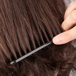 Ensemble <span class=keywords><strong>de</strong></span> peignes <span class=keywords><strong>de</strong></span> coiffure professionnels, 3 spécifications différentes, en plastique antistatique, à dents fines et larges, peigne noir pour hommes et femmes - Product Image 6