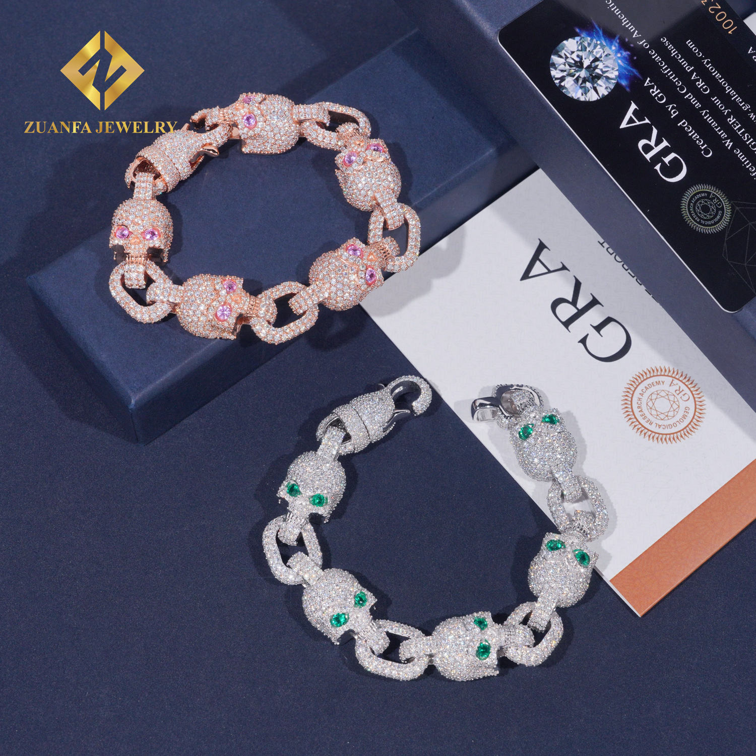 rose gold color + pink skull