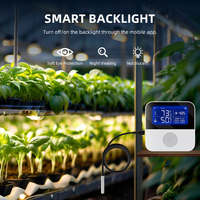 ANGUS Tuya WiFi - Estación Meteorológica Digital Inteligente Recargable con Sensor de Temperatura y Humedad, Pantalla a Color y Sonda Externa Impermeable