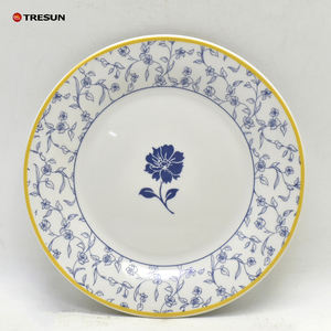 Service de table moderne et écologique de luxe en céramique et porcelaine, motif floral, 18 pièces, pour cadeaux d'affaires - Product Image 3