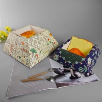 Boîte de présentation pyramide en carton réutilisable Sunshine Custom pour gâteaux, desserts, pains et plateaux de collations