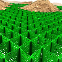 Système de renforcement du sol en géocell HDPE résistant aux UV pour la construction routière - Géocell perforé texturé haute résistance pour le maintien du sol, durée de vie supérieure à 5 ans