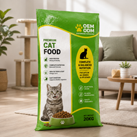 Saco Tejido de PP Laminado BOPP con Costura Trasera Impermeable, Color Personalizado, 10kg 15kg 25kg, para Alimento de Mascotas