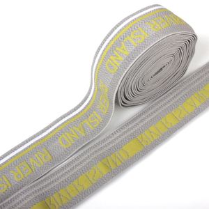Custom <b>Elastic</b> Waistband Nylon Spandex Jacquard Eco-friendly Oeko-Tex Certified <b>Elastic</b> Band for Underwear Logo Printed Designer - Product Image 3