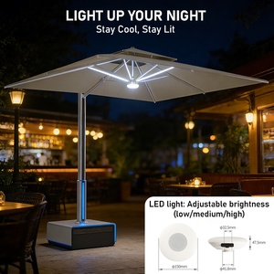 <span class=keywords><strong>Parasol</strong></span> Cantilever de Luxe Commercial Personnalisé, Grande Taille, Résistant au Vent et à l'Eau, pour Jardin, Extérieur, Terrasse, avec Base à Roues - Product Image 4