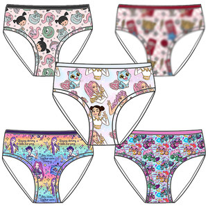 Ropa Interior para Niñas con Estampado de K-pop, Diseño Lindo, Calzones de Bambú para Niñas, Ropa Interior de Princesa, Pantalones Cortos para Bebés y Niñas, Venta al por Mayor - Product Image 1