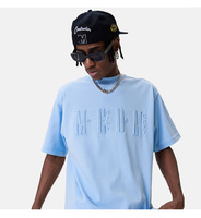 T-shirt populaire de technique gaufré 3 D avec lettre décontractée et nouveau design personnalisé pour hommes femmes vêtements de tous les jours