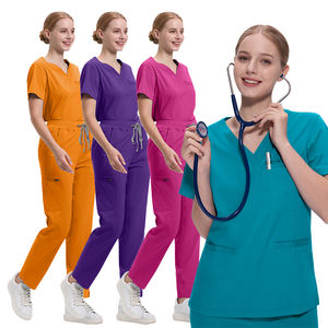 ชุดสครับนักวิ่งสำหรับสตรีชุดเครื่องแบบทางการแพทย์ที่ยืดหยุ่นและสวมใส่สบายสำหรับพยาบาลแพทย์และผู้เชี่ยวชาญด้านสุขภาพ - Product Image 2