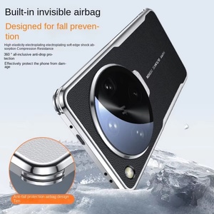 Étui de téléphone en cuir PU avec placage électrolytique avancé pour Oppo FIND X9Ultra X8S+ X8Ultra X9Pro avec support de film pour objectif et coque de protection - Product Image 6