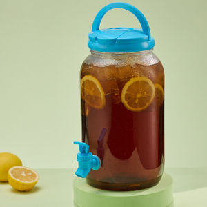 Jarra Portátil para Bebidas, Dispensador de Bebidas de Plástico Transparente, Jarra de Agua <span class=keywords><strong>con</strong></span> <span class=keywords><strong>Tapa</strong></span> - Product Image 3