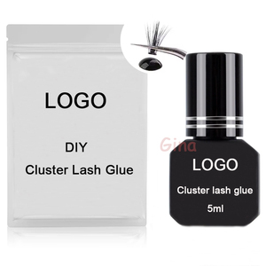 OEM ODM impermeable baja irritación extensión de pestañas racimo pegamento personalizar 5ml fuerte pestañas DIY racimo pegamento - Product Image 2
