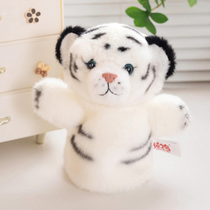 2025 New Arrival Phổ Biến <span class=keywords><strong>Tiger</strong></span> Tay Con Rối Vui Đồ Chơi Sang Trọng Dễ Thương Gối Đồ Chơi Sang Trọng - Product Image 1