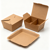 Bol à salade en papier kraft imprimé sur mesure, plusieurs tailles, avec couvercle, pour la restauration, vente en gros en vrac, directement de l'usine