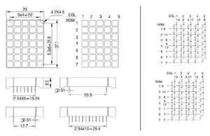 פוסטרים דיגיטליים מותאמים אישית מדגם HOUKEM-1457-BPG הנמכרים ביותר, תצוגת מטריצת נקודות 3X3 מ\\\"מ 5X7, בהירות גבוהה - Product Image 6