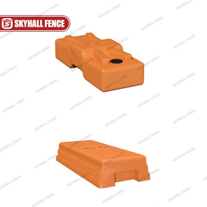 Di chuyển xây dựng hàng rào tạm thời với khung hàn dây lưới tấm chống UV nhựa cơ sở - Product Image 6