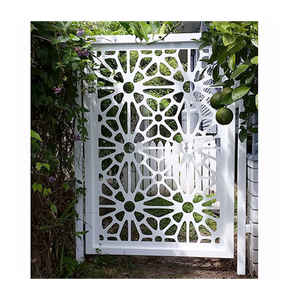 Chính cổng Thiết kế laser cắt bột vườn hàng rào cổng tùy chỉnh nhà vườn nhôm tráng kim loại nhôm corten thép không tráng - Product Image 5