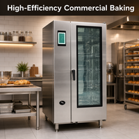 Four à air chaud numérique portable 12 plateaux pour boulangerie commerciale, grande capacité, haute productivité, usage industriel