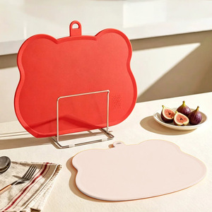 TPU Chopping Board Food Grade Antibacterial Flexible Irregular Shape For <b>Kitchen</b> Fruit Vegetable Cutting - Product Image 4