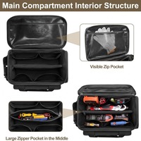 Sac de rangement multifonctionnel Kit de poignée de travail de grande capacité Boîte d'organisation Kit d'électricien durable Outils Sac à bandoulière