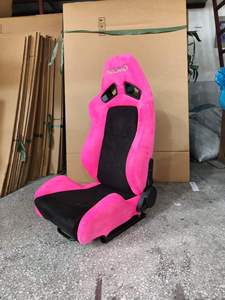 Siège sport style <span class=keywords><strong>RECARO</strong></span> SR-7 KK100, rouge et noir en suède, inclinable, siège baquet de haute qualité, sièges de course modifiés - Product Image 1