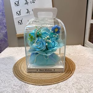 Cesta de Flores Pequeña de Lujo, Rosa Artificial de Seda, Diseño en Relieve, Regalo Duradero <span class=keywords><strong>para</strong></span> Parejas, Boda al Aire Libre - Product Image 5