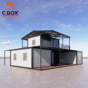 Cbox Eco-Friendly Prefab Luxury 2-Story Detachable Buildings Modular Office Hotel Villa Living Unit Durable Container <b>House</b> - Product Image 4