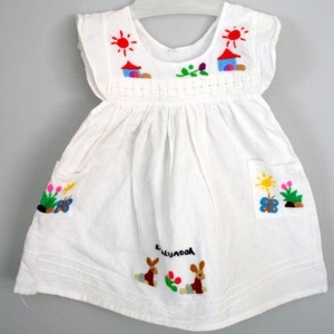 Vestido de bebé elegante, cómodo, lindo y hecho a mano con bordado elegante - 2020. - Product Image 1