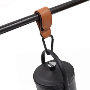 Stocked PU Leather Durable Reusable Multifunctional Stroller <b>Hooks</b> Firm Non-Slip Pram Clips Organizer Hanger Pushchair Shopping - Product Image 4