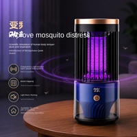 Lampe anti-moustiques soigneusement sélectionnée avec batterie intégrée, pour usage domestique intérieur, contrôle intelligent des nuisibles par électrocution