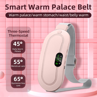 Cinturón Térmico Menstrual Recargable Phenitech con 4 Modos de Vibración y Masaje para Aliviar Cólicos Menstruales en Mujeres