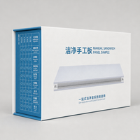 Boîte cadeau magnétique bleue avec couvercle rabattable et carte insérée imprimée pour coffret cadeau d'entreprise et emballage papier personnalisé
