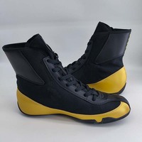 Chaussures de boxe professionnelles légères avec semelle antidérapante et soutien de la cheville pour l'entraînement en salle et la compétition