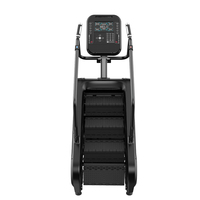 Máquina de Escalada Eléctrica de Acero Source Factory con 8+4 Programas de Entrenamiento y Monitoreo de Frecuencia Cardíaca Portátil para Uso Comercial