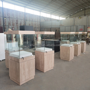 عروض Artworld سعر المصنع تصميم مخصص للمجوهرات نافذة متجر ضوء متجر عرض الخشب الرخامي - Product Image 2