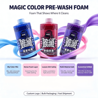 Shampoo liquide moussant pour lavage de voiture au pH neutre, tons bleu, rose, violet DIY, doux pour la peinture d'origine, le PPF, le chrome et le caoutchouc