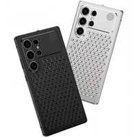 Étui de luxe magnétique sans fil en aluminium pour S25 Ultra avec dissipation thermique et parfum amovible