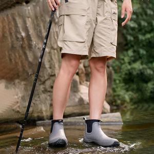 Bottes de pluie antidérapantes en caoutchouc doublées de néoprène YL3620 pour hommes - Chaussures de jardin d'extérieur été/hiver/automne - Product Image 2