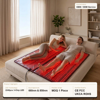 Selimut Terapi Cahaya Merah Fitkang OEM ODM Dual Wavelength 660nm 850nm Kantong Tidur Terapi Cahaya Seluruh Tubuh dengan 6720 Chip LED
